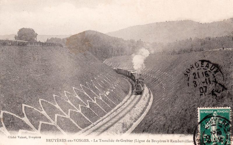 Carte postale ancienne du ravin du Grébier ©Collection de Philippe POIX